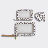Stacker Case | Laminated Fabric Cheetah -white Stacker Case by Thandana