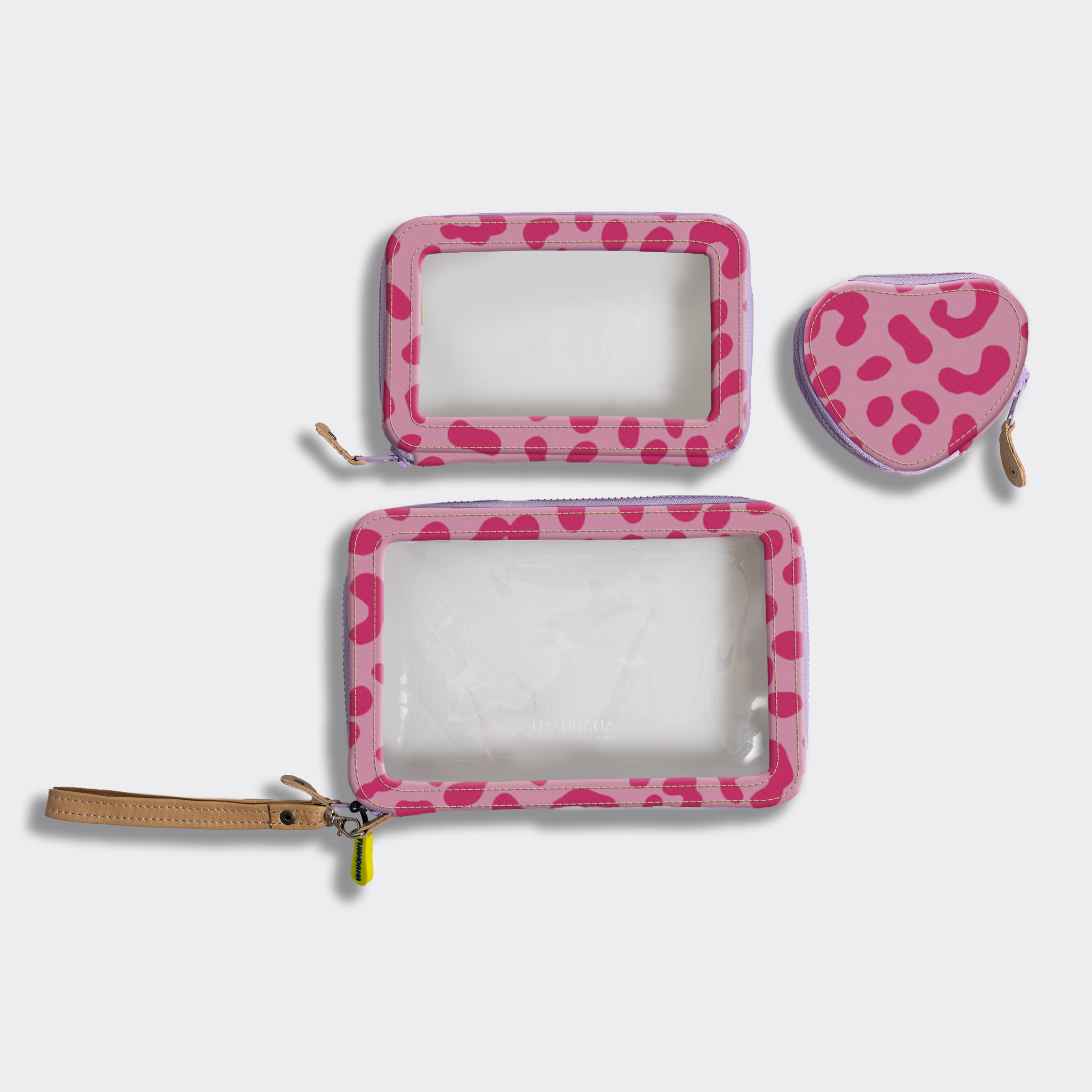 Stacker Case | Laminated Fabric | Made to Order Cheetah -pink Stacker Case by Thandana