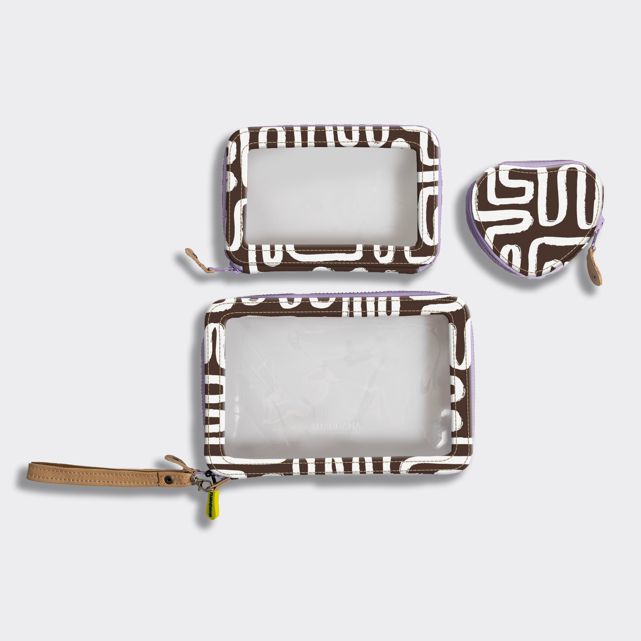 Stacker Case | Laminated Fabric | Made to Order Geo -black Stacker Case by Thandana