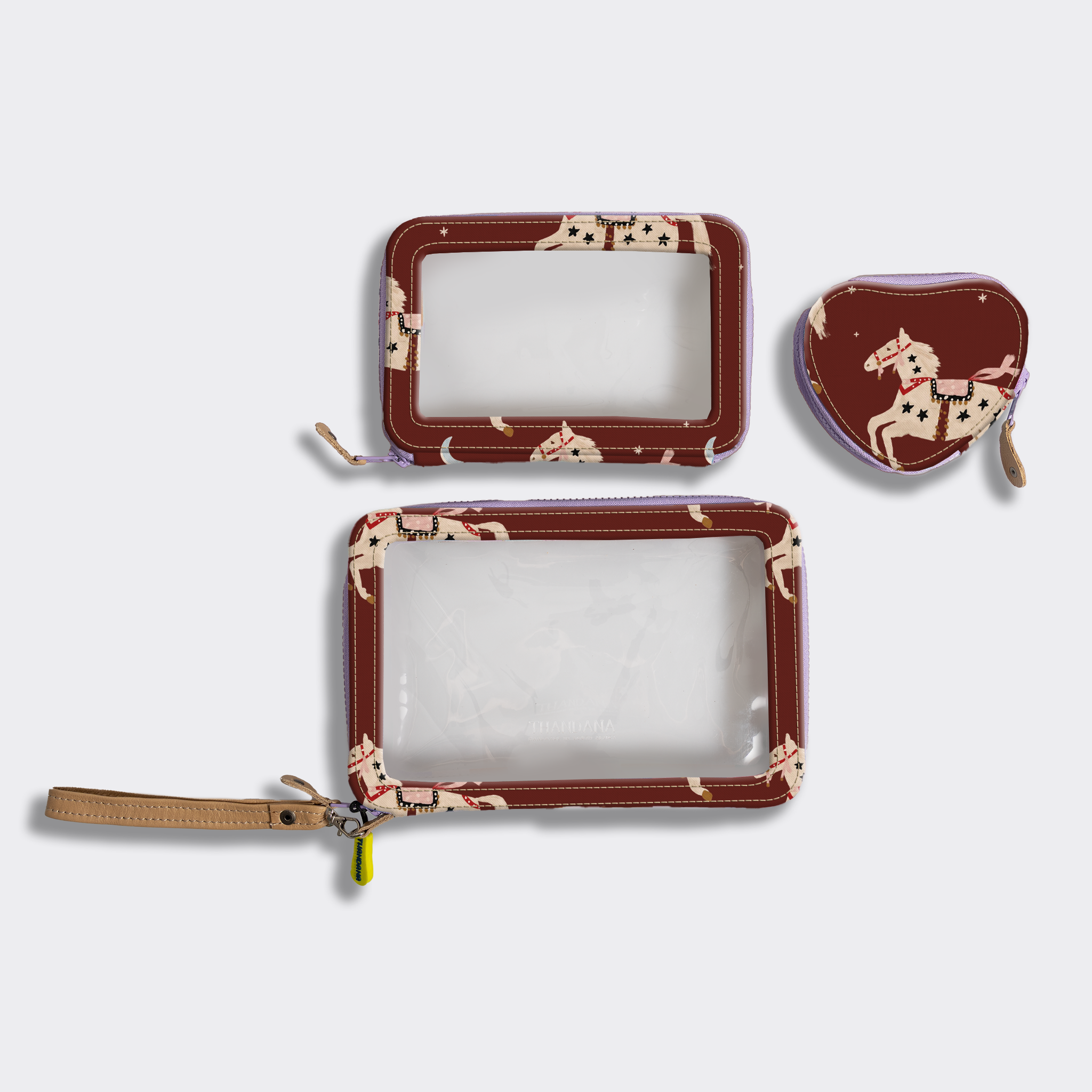 Stacker Case | Laminated Fabric | Made to Order Midnight Pony - Cherry Stacker Case by Thandana