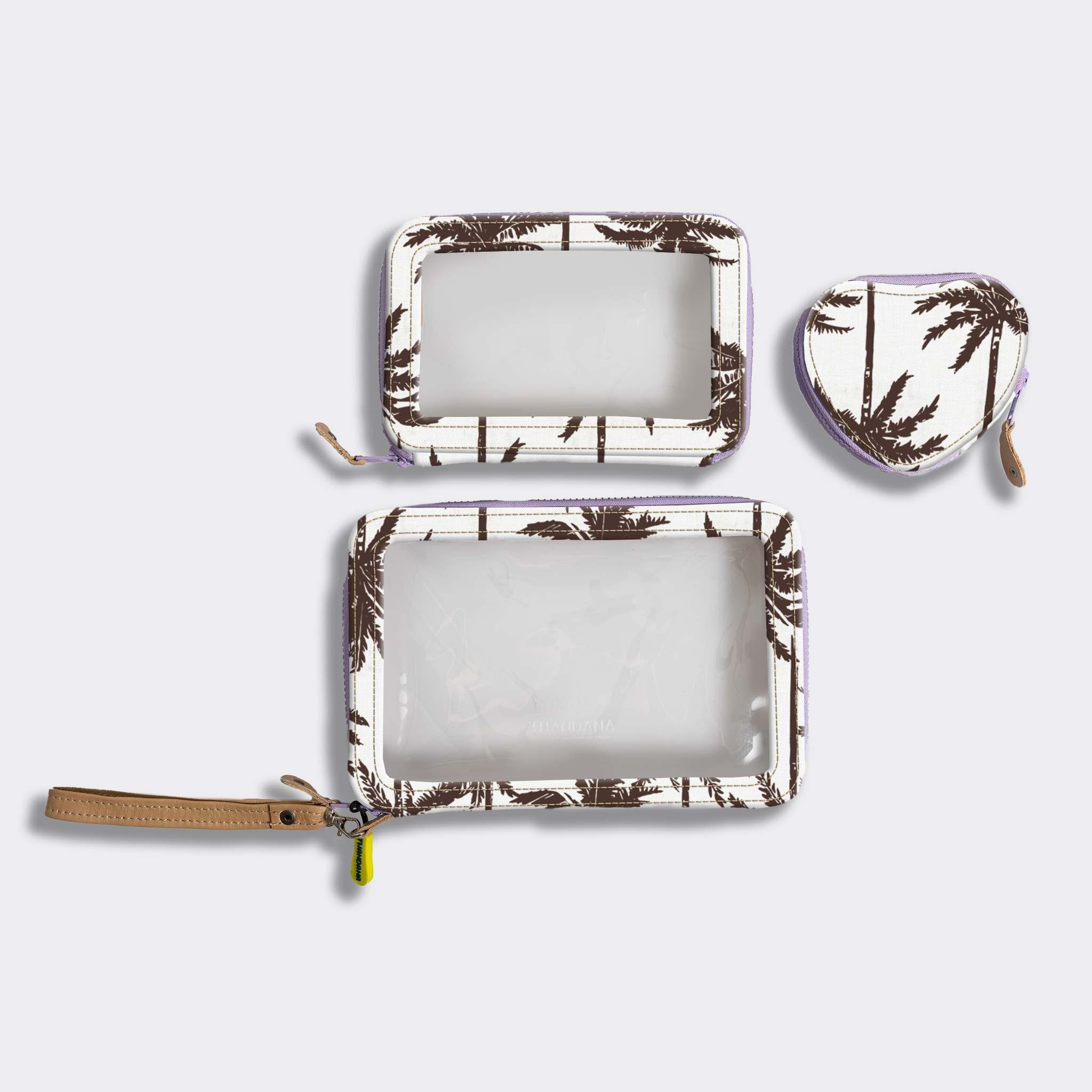 Stacker Case | Laminated Fabric Palm -neutral Stacker Case by Thandana