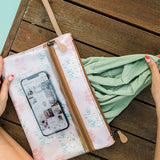 Sticky Fingers Cellphone Pouch | Laminated Fabric Pouch by Thandana