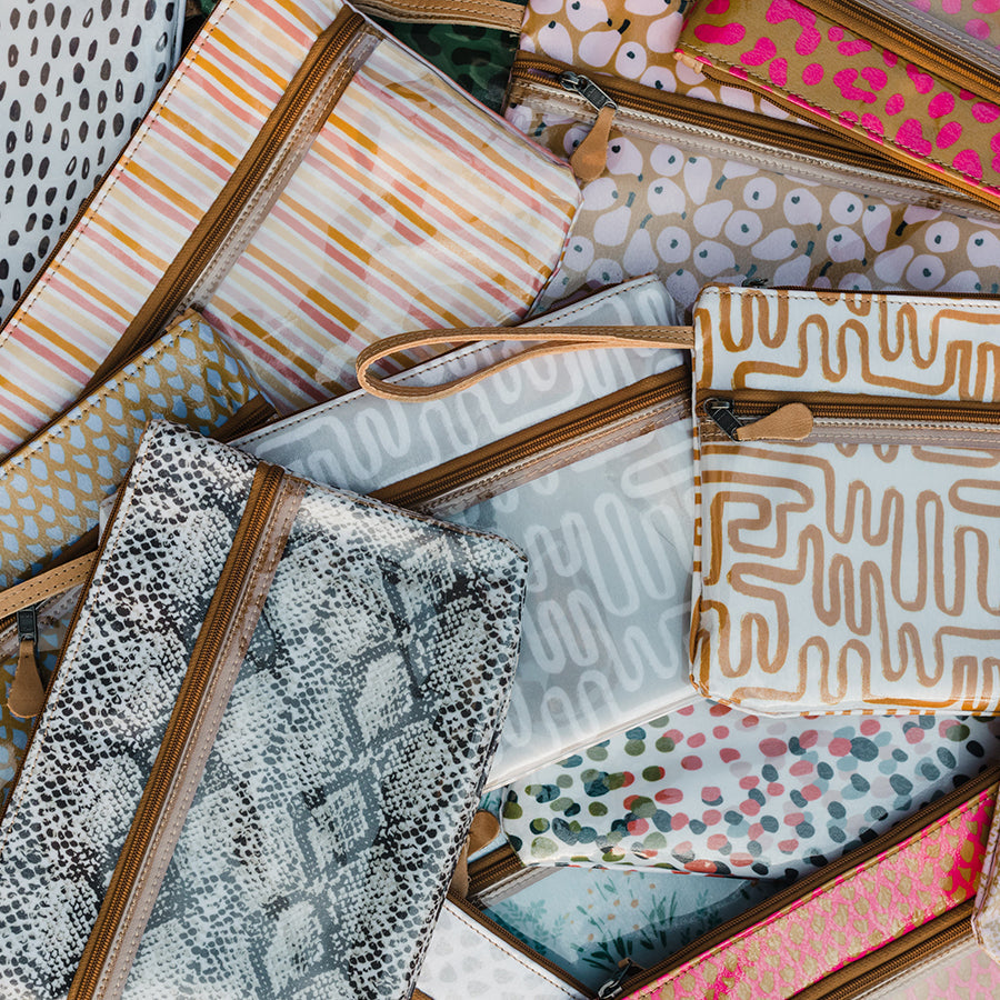 Sticky Fingers Cellphone Pouch | Laminated Fabric Pouch by Thandana