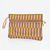 Sticky Fingers Cellphone Pouch | Laminated Fabric Indie - Sunset / Chunky Zip Pouch by Thandana