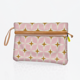 Sticky Fingers Cellphone Pouch | Laminated Fabric Nova - Blush / Chunky Zip Pouch by Thandana