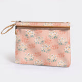 Sticky Fingers Ipad | Laminated Fabric Crazy Daisy - Blush Pouch by Thandana