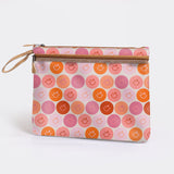 Sticky Fingers Ipad | Laminated Fabric Smiley - Blush Pouch by Thandana