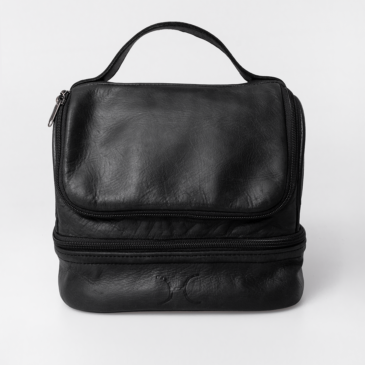 Thermal Cooler Bag | Genuine Leather | Corporate Black Leather Mini Thermal Cooler by Thandana