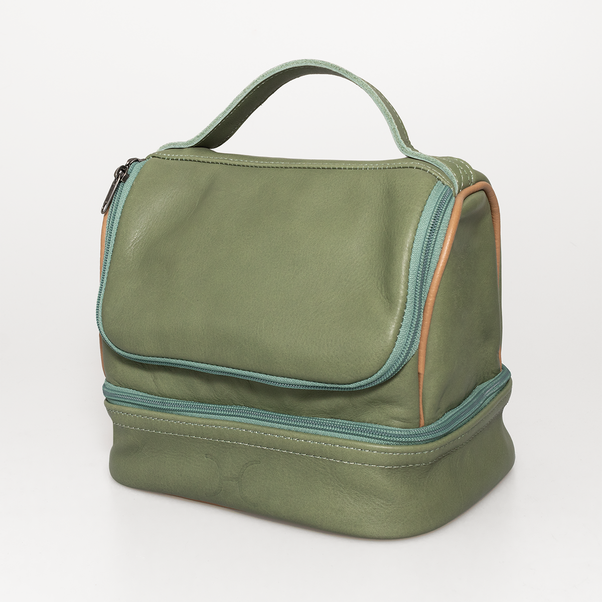 Thermal Cooler Bag | Genuine Leather | Corporate Green Leather Mini Thermal Cooler by Thandana