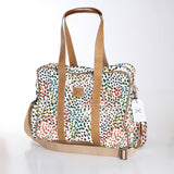 Toddler Bag | Laminated Fabric with Genuine Leather Confetti - All About / Chunky Zip Toddler Fabric Bag by Thandana