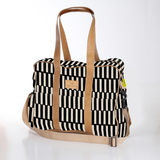 Toddler Bag | Laminated Fabric with Genuine Leather Indie - Pitch / Chunky Zip Toddler Fabric Bag by Thandana