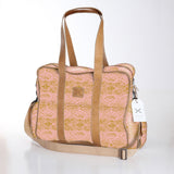 Toddler Bag | Laminated Fabric with Genuine Leather Python - Bloom / Chunky Zip Toddler Fabric Bag by Thandana