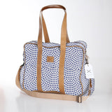 Toddler Bag | Laminated Fabric with Genuine Leather Scale Away with me - Dazzling Blue / Chunky Zip Toddler Fabric Bag