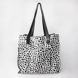 Tote Handbag | Faux Fur Print Genuine Leather Handbag by Thandana