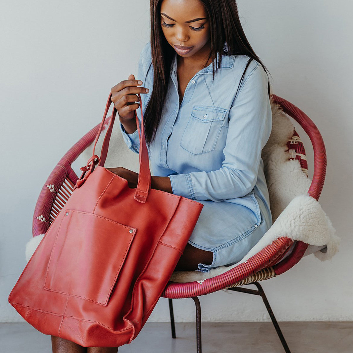 Tote Handbag | Genuine Leather Handbag by Thandana