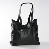 Tote Handbag | Genuine Leather Black Leather Handbag by Thandana