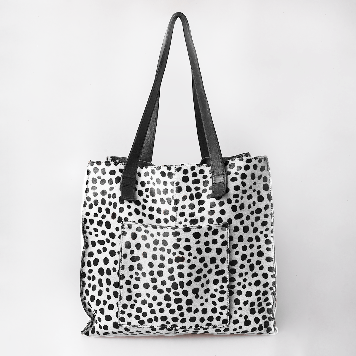 Tote Handbag with Faux printed Fur Leather - Thandana UK