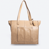 Tote Travel Zipper Handbag | Leather Handbag by Thandana