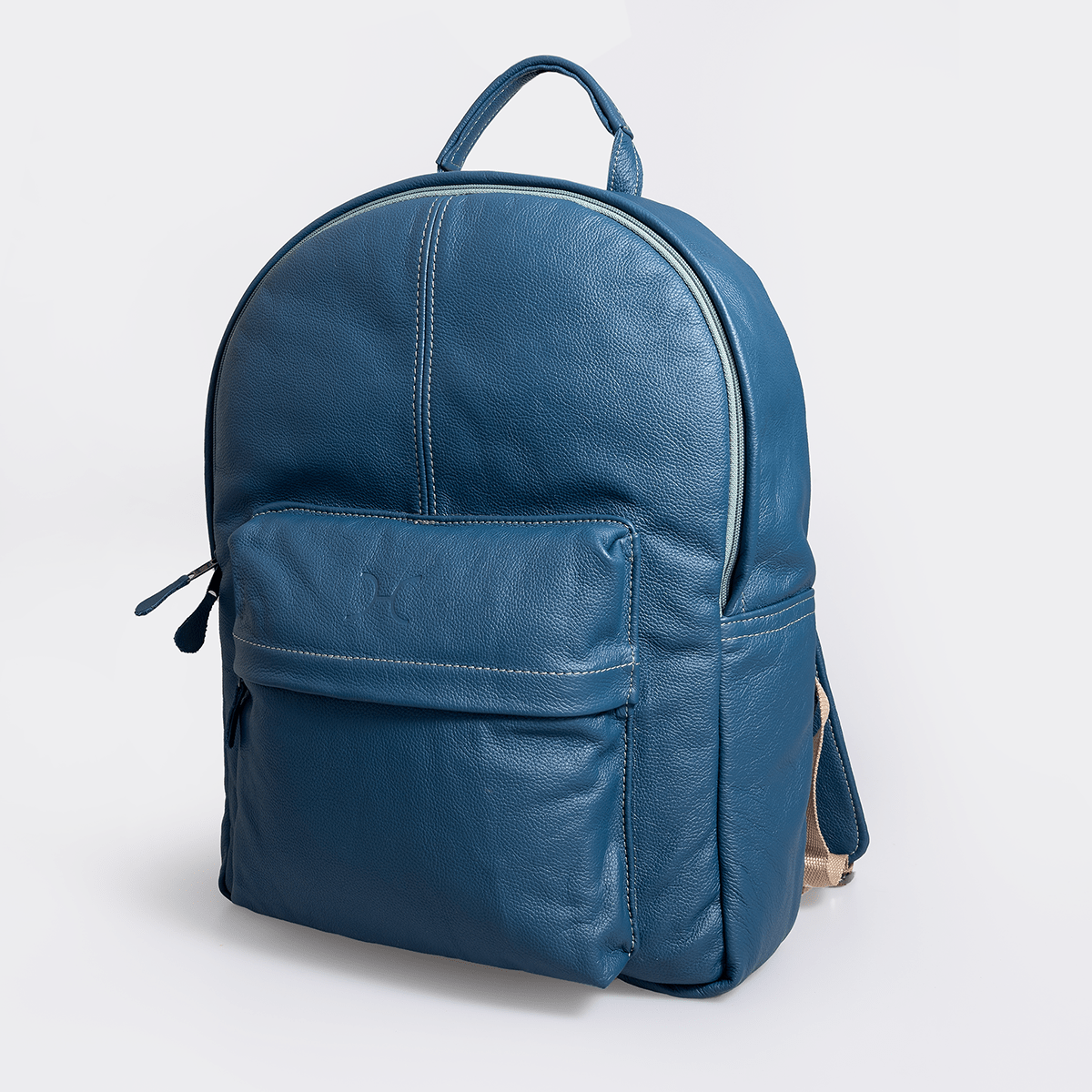 Travel Backpack | Genuine Leather Aqua Leather Backpack Leather by Thandana
