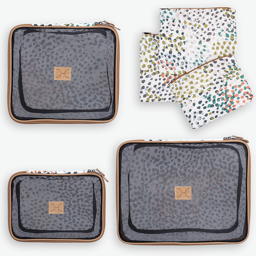 Travel Luggage Organizer Pods 6 piece set | Confetti All About - Thandana UK