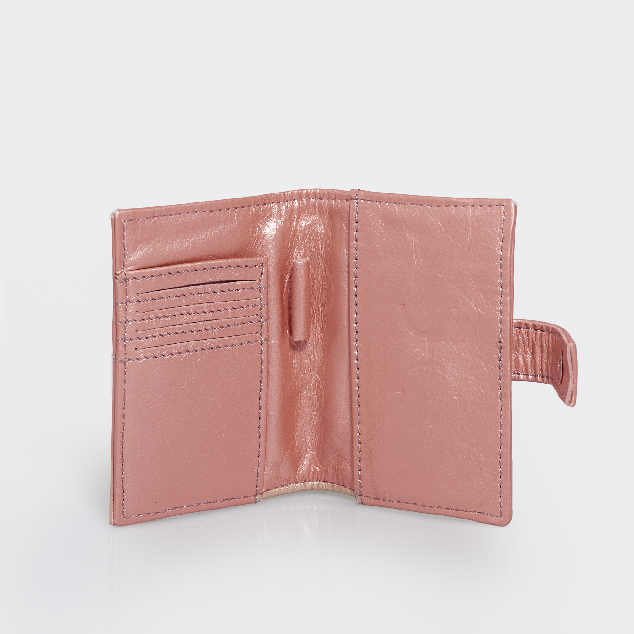 Travel Mini Wallet | Genuine Leather Coral Leather Travel Mini Wallet by Thandana