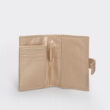 Travel Mini Wallet | Genuine Leather Gold Leather Travel Mini Wallet by Thandana
