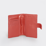 Travel Mini Wallet | Genuine Leather Red Leather Travel Mini Wallet by Thandana
