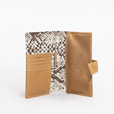 Travel Mini Wallet | Laminated Fabric with Genuine Leather | Corporate Python - Moody Travel Mini Wallet by Thandana