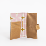 Travel Mini Wallet | Laminated Fabric with Genuine Leather | Corporate Nova - Blush Travel Mini Wallet by Thandana