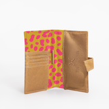 Travel Mini Wallet | Laminated Fabric with Genuine Leather | Corporate Cheetah - Preppy Travel Mini Wallet by Thandana