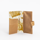 Travel Mini Wallet | Laminated Fabric with Genuine Leather Fauna - Earth Travel Mini Wallet by Thandana