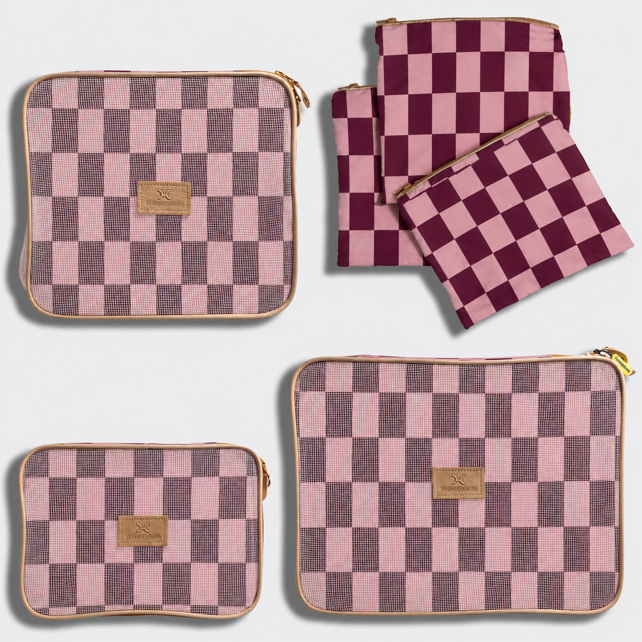 Travel Pods | Checkmate - Cherry Checkmate - Cherry Travel Pods by Thandana