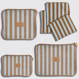 Travel Pods | Coastal Stripe - Blue Coastal Stripe - Blue Travel Pods by Thandana