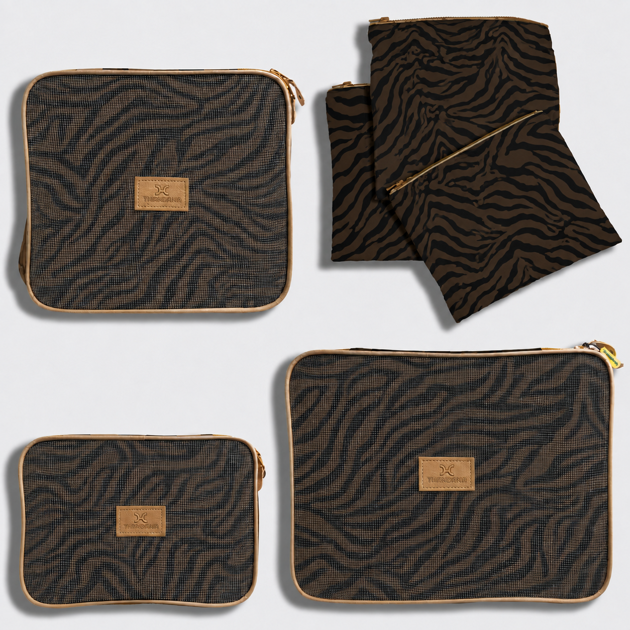 Travel Pods | Nomad Stripe - Coffee Nomad Stripe - Coffee Travel Pods by Thandana