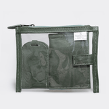 Travel Set | Genuine Leather Basil Leather Travel Set by Thandana