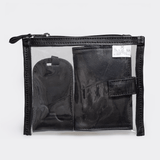 Travel Set | Genuine Leather Black Leather Travel Set by Thandana