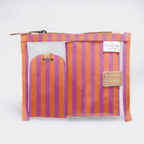 Travel Set | Laminated Fabric with Genuine Leather | Corporate Linear - Preppy Travel Set by Thandana
