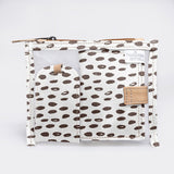 Travel Set | Laminated Fabric with Genuine Leather | Corporate Seeds - White Travel Set by Thandana