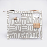 Travel Set | Laminated Fabric with Genuine Leather Geo - Moonstruck Travel by Thandana