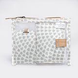 Travel Set | Laminated Fabric with Genuine Leather Scale Away with me - Moonstruck Travel by Thandana