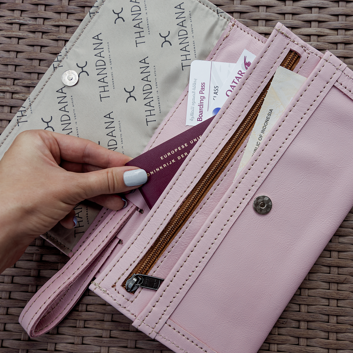 Travel Wallet | Genuine Leather Travel Wallet Leather by Thandana