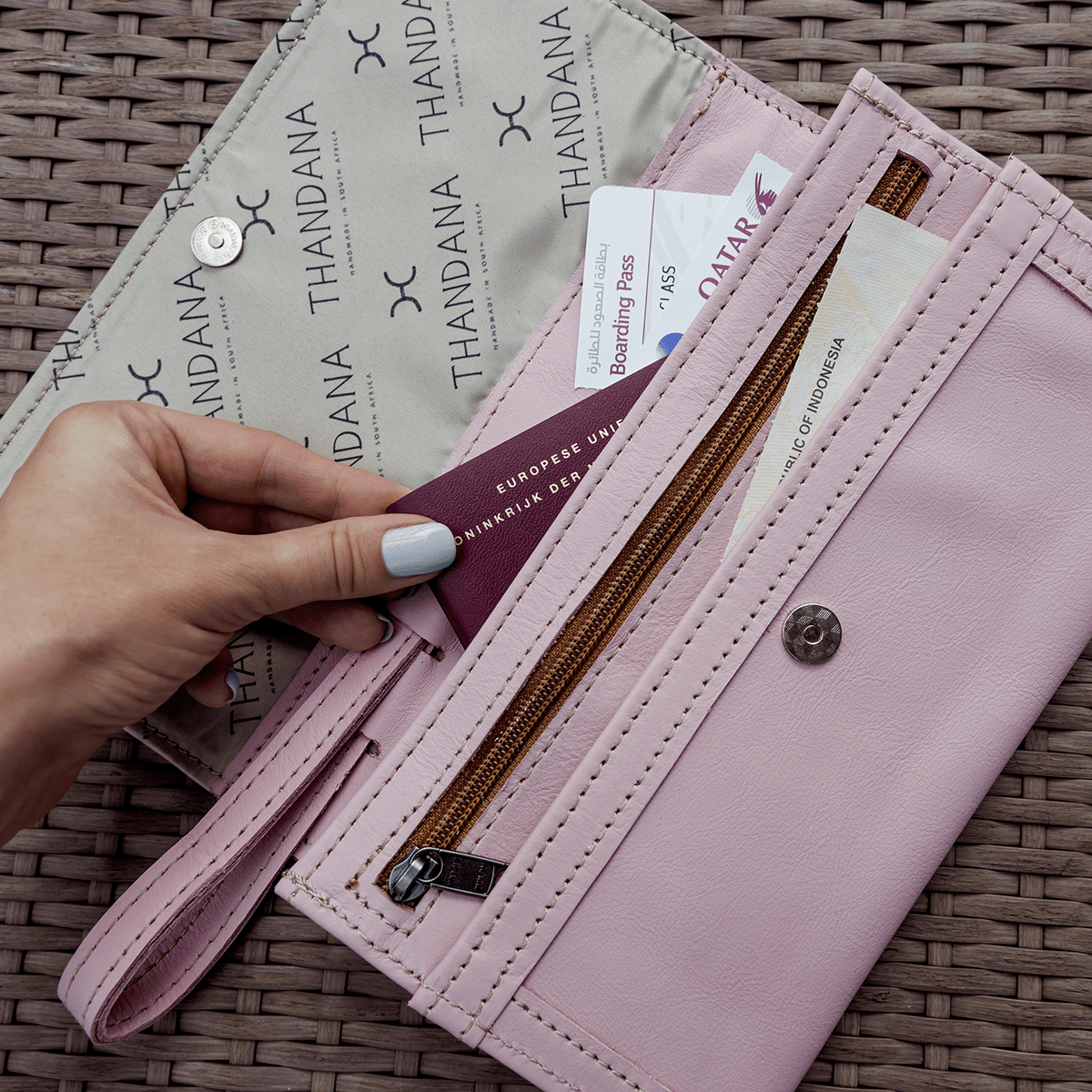 Travel Wallet | Genuine Leather Travel Wallet Leather by Thandana