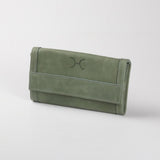 Travel Wallet | Genuine Leather | Corporate Green Leather Travel Wallet Leather by Thandana