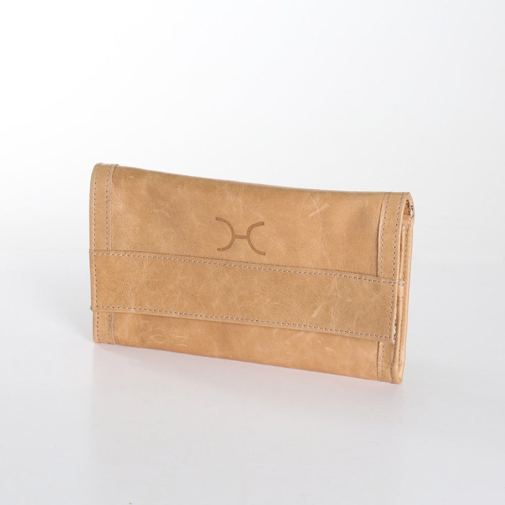 Travel Wallet | Genuine Leather | Corporate Hazelnut Leather Travel Wallet Leather by Thandana