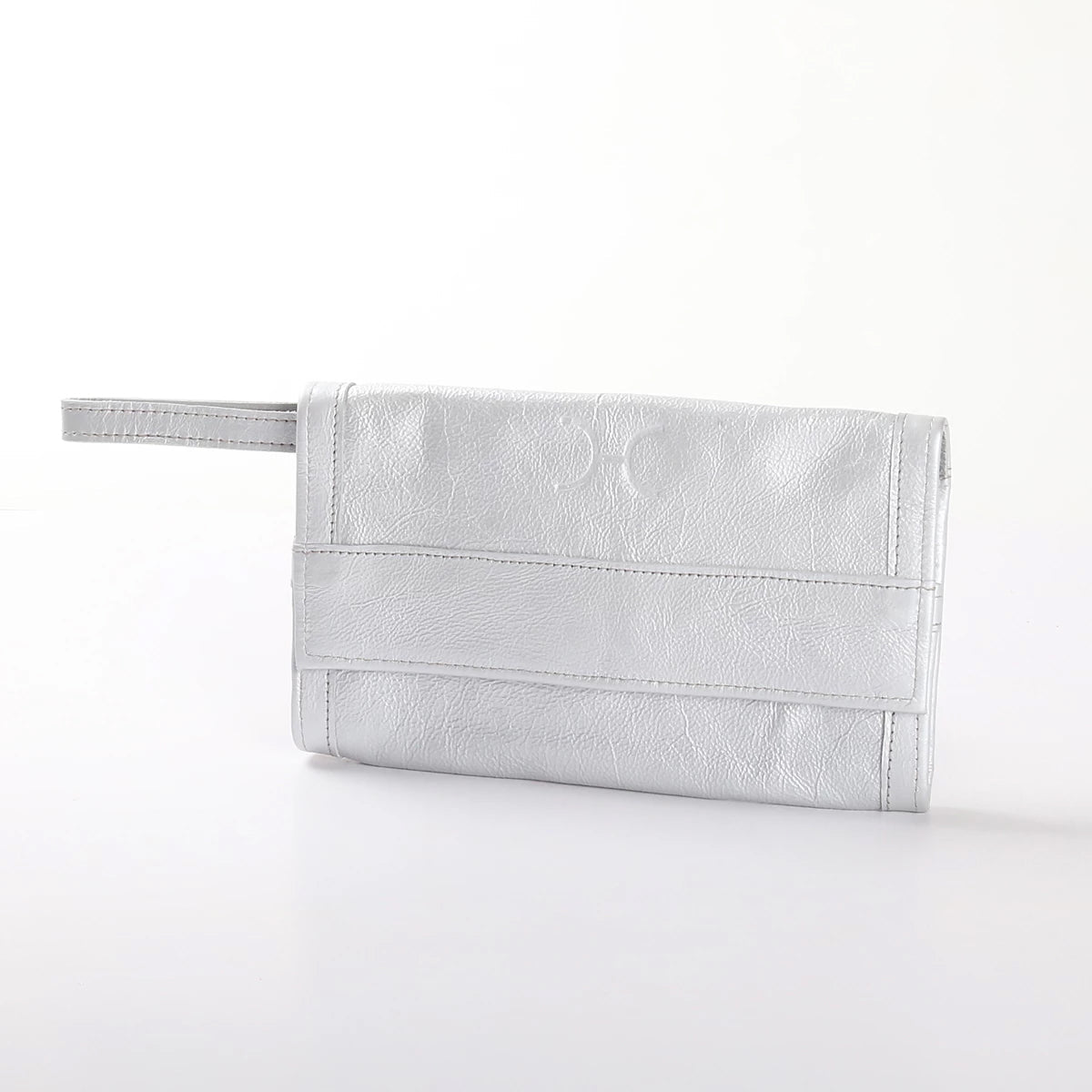 Travel Wallet | Genuine Leather | Corporate Silver Leather Travel Wallet Leather by Thandana
