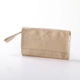 Travel Wallet | Genuine Leather Gold Leather Travel Wallet Leather by Thandana