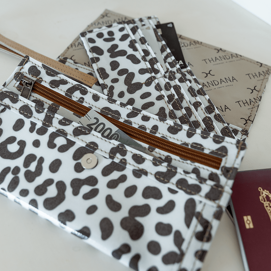 Travel Wallet | Laminated Fabric Travel Wallet Fabric by Thandana
