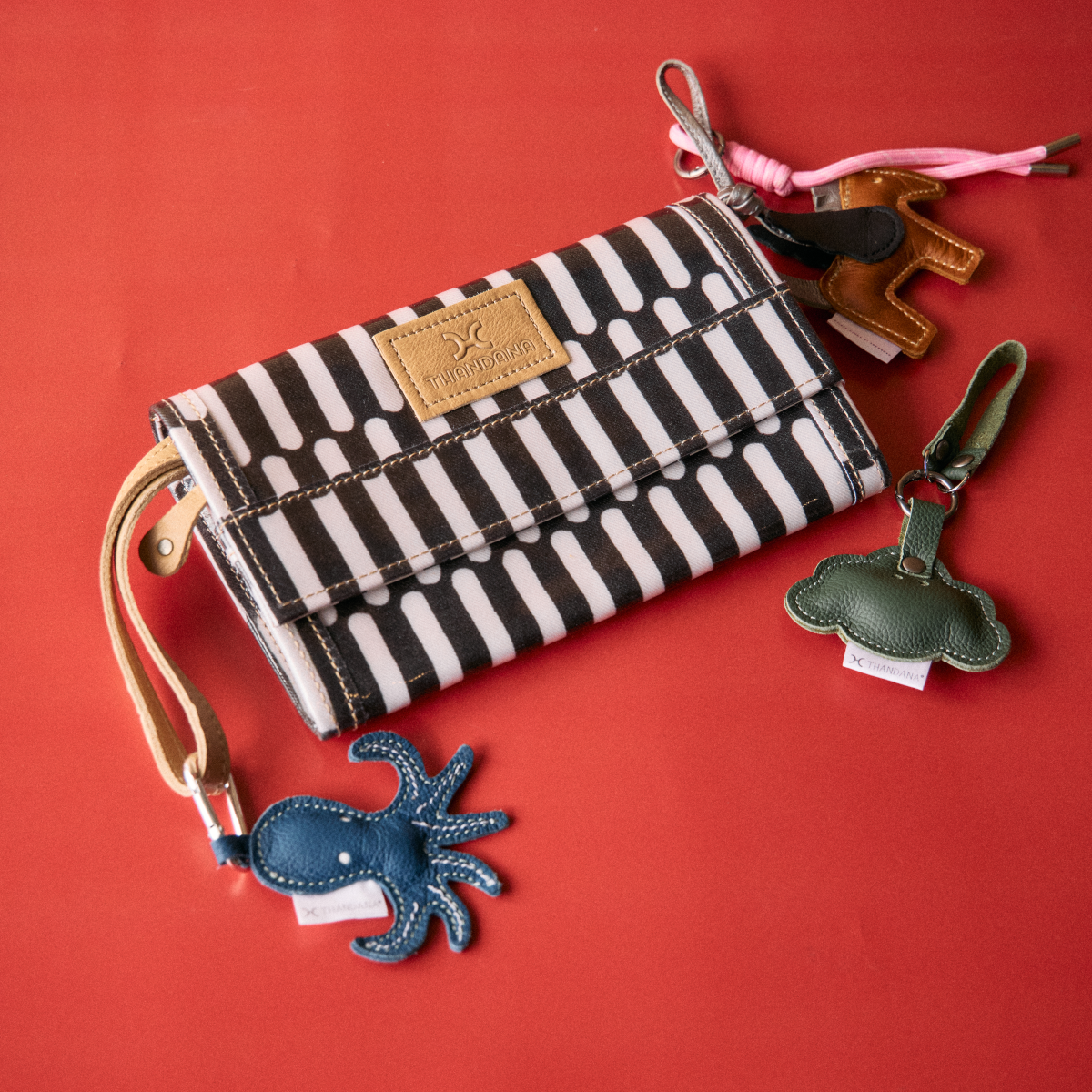 Travel Wallet | Laminated Fabric Travel Wallet Fabric by Thandana