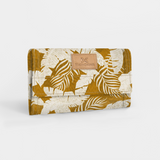 Travel Wallet | Laminated Fabric Fauna - Earth / Chunky Zip Travel Wallet Fabric by Thandana