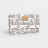Travel Wallet | Laminated Fabric Geo - Moonstruck / Chunky Zip Travel Wallet Fabric by Thandana